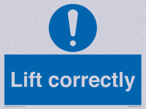 Lift correctly sign